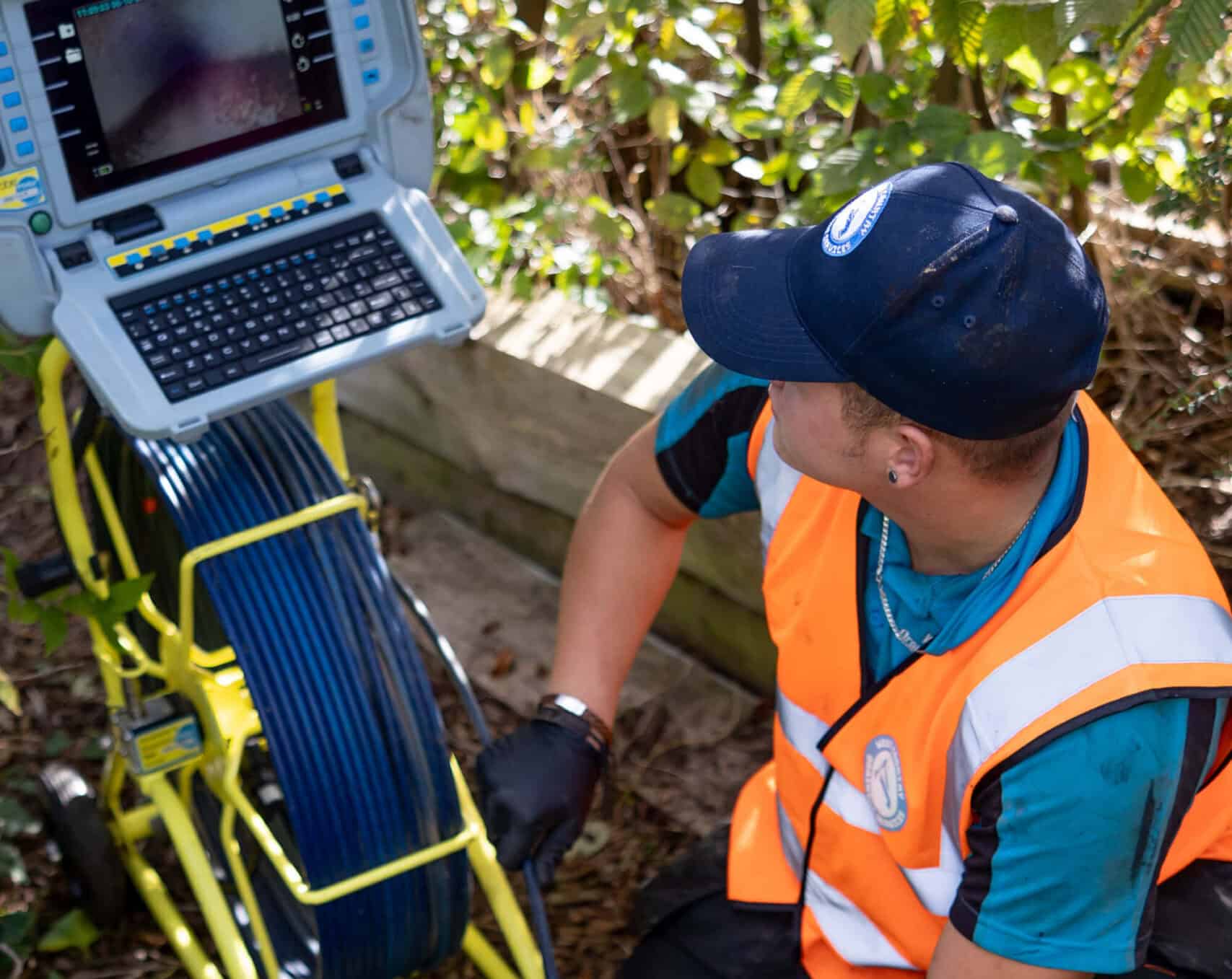 West Country Drainage Services at work